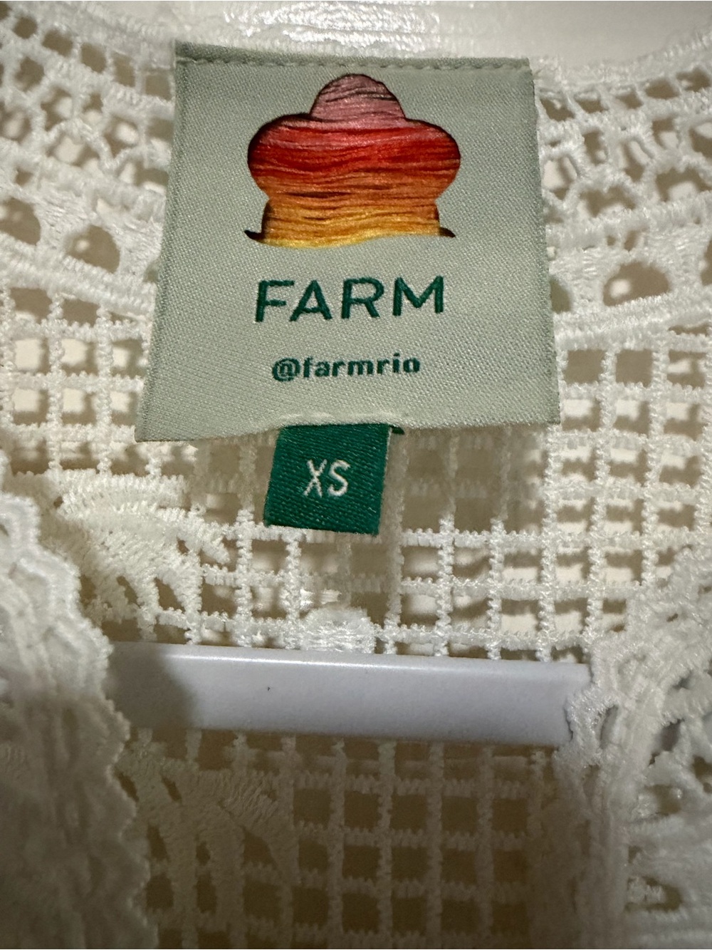 Farm Rio Morada Boa Guipure Dress PTP 18” - Picture 7 of 7